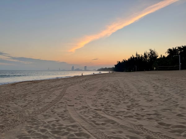 A beach in Sanya Haitang Bay